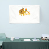 Glücklicher Erntedanktag Türkei Dankbare Männer Fr Banner (Messeveranstaltung)