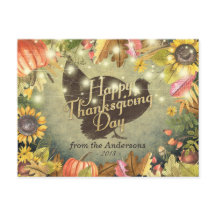 Glücklicher Erntedanktag Türkei Pumpkins Herbstlau