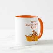 Glücklicher Erntedanktag Türkei Tasse (VorderseiteRechts)