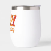 Glücklicher Erntedanktruthühner Fall (Links)