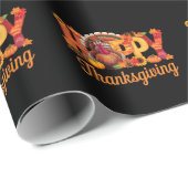 Glücklicher Erntedanktruthühner Fall Geschenkpapier (Rolleneckpunkt)