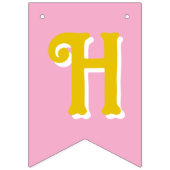 Glücklicher erster Geburtstag Wimpelkette (Zweite Fahne)