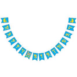 Glücklicher erster Geburtstag Wimpelkette