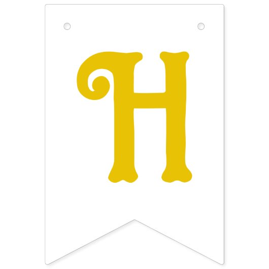 Glücklicher erster Geburtstag Wimpelkette (Zweite Fahne)