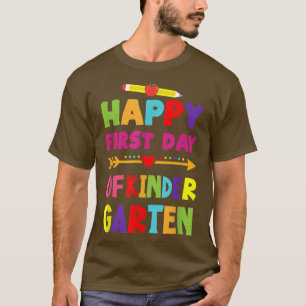 Glücklicher erster Kindergartentag für den Kinderg T-Shirt