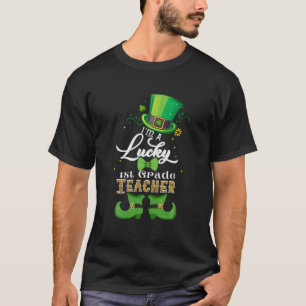 Glücklicher erster Klasse Patricks Day Leprechau T-Shirt