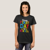 glücklicher erster Schullehrertag 2 T-Shirt (Vorne ganz)