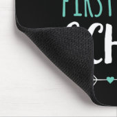 glücklicher erster Schullehrertag Arrow C Mousepad (Ecke)