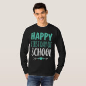 glücklicher erster Schullehrertag Arrow C T-Shirt (Vorne ganz)