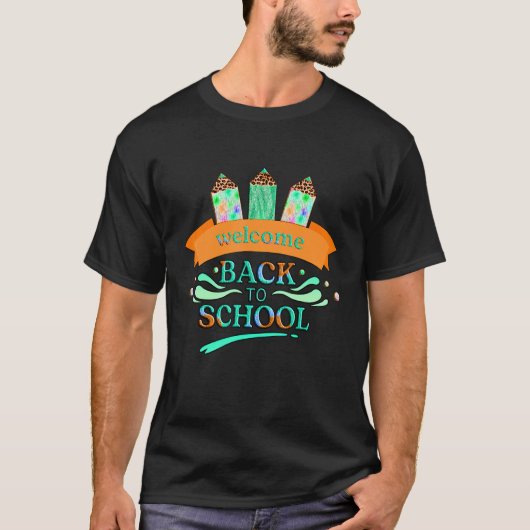 glücklicher erster Schullehrertag Frauen Student B T-Shirt (Vorderseite)