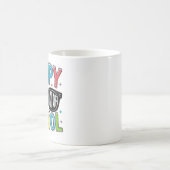 🌈 📚 glücklicher Erster Schultag Kaffeetasse (Mittel)