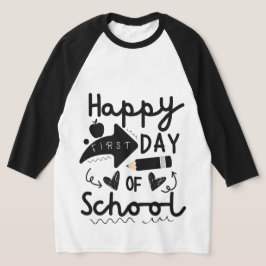 Glücklicher erster Schultag, Lehrer Schüler Kinder T-Shirt