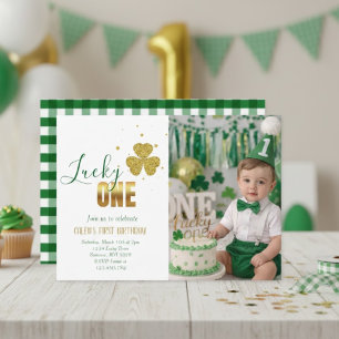 Glücklicher ERSTER St. Patrick's Tag 1. Geburtstag Einladung