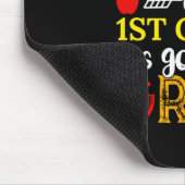 Glücklicher erster Tag der ersten Stufe Mousepad (Ecke)