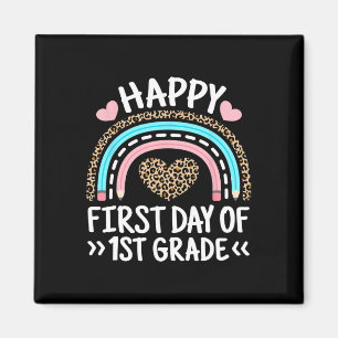 Glücklicher erster Tag der Leopardenleoparden-Rege Magnet