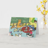 Glücklicher erster Tag der Schule! Karte (Gelbe Blume)