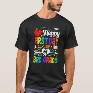 Glücklicher erster Tag des dritten Teams der dritt T-Shirt