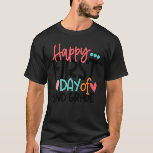 glücklicher erster Tag des zweiten Lehrers der zwe T-Shirt