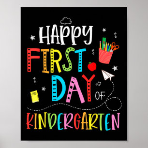 Glücklicher erster Tag im Kindergarten Zurück zur Poster