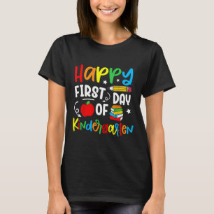Glücklicher erster Tag im Kindergarten zurück zur T-Shirt