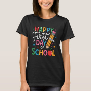 Glücklicher erster Tag im Vorschul-Kindergarten Vo T-Shirt