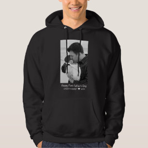 Glücklicher erster Vater's Day New Dad Baby Foto B Hoodie