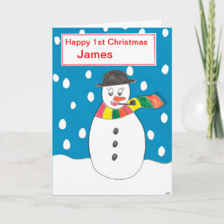 Glücklicher Erster Weihnachten James