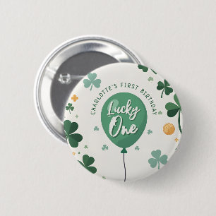 Glücklicher Erster zum 1. Geburtstag St. Patrick's Button