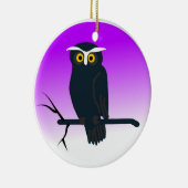 Glücklicher Eulen-Schmuck Keramik Ornament (Rechts)
