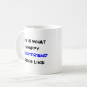 glücklicher Ex-Freund Kaffeetasse (Vorderseite Links)