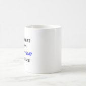 glücklicher Ex-Freund Kaffeetasse (Mittel)