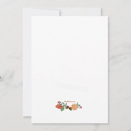 glücklicher Fall Einladung (Rückseite)