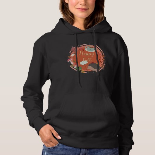 glücklicher Fall Hoodie (Vorderseite)