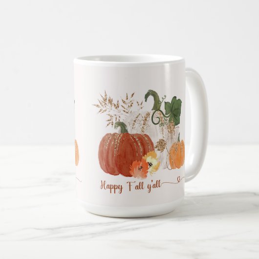 glücklicher Fall Kaffeetasse (VorderseiteRechts)