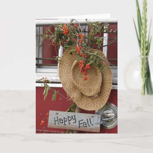 glücklicher Fall Karte (Vorderseite)