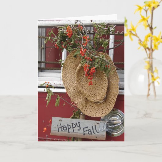 glücklicher Fall Karte (Gelbe Blume)