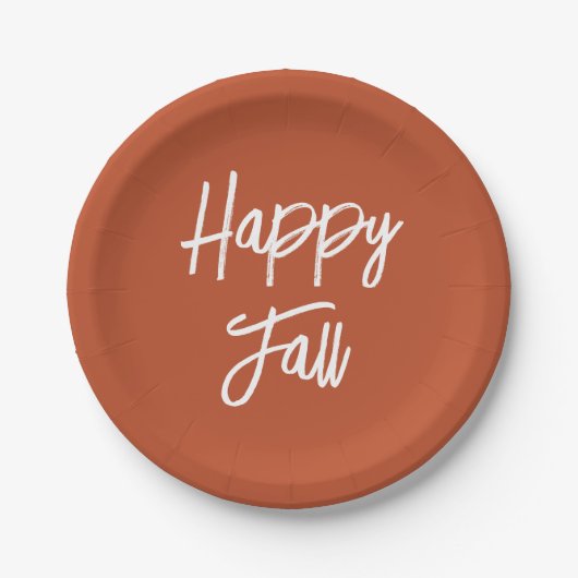 glücklicher Fall Pappteller (Vorderseite)