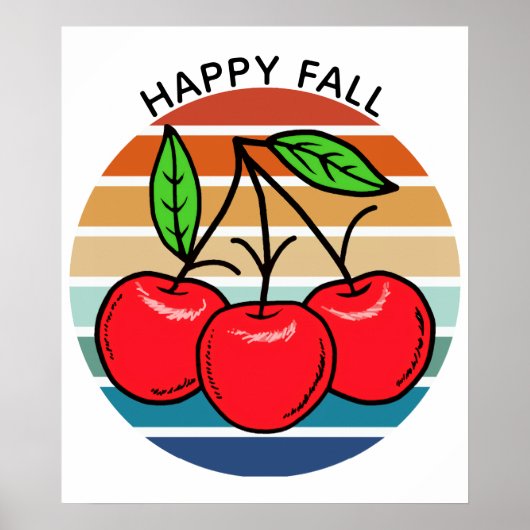 glücklicher Fall Poster (Vorne)