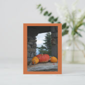 glücklicher Fall Postkarte (Stehend Vorderseite)