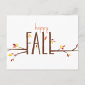 glücklicher Fall Postkarte (Vorderseite)