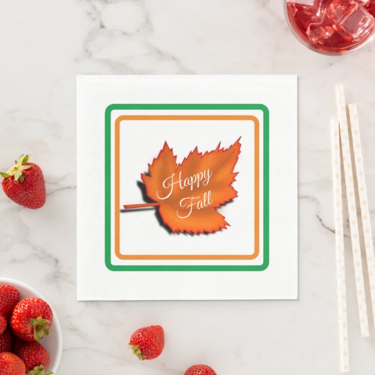 glücklicher Fall Serviette (Beispiel)