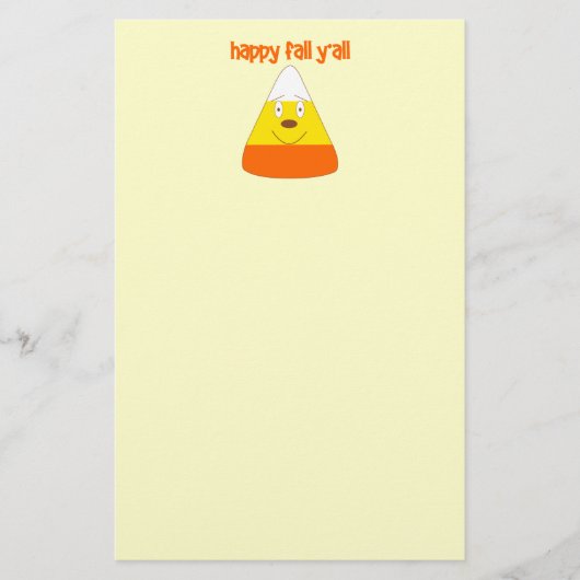 Glücklicher Fall Sie Süßigkeitsmais stationär Briefpapier (Vorderseite)