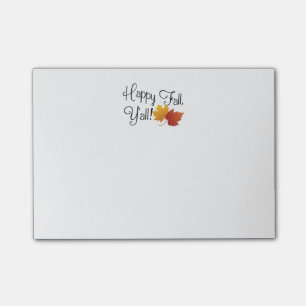 Glücklicher Fall sind Sie es Herbst Post-it Klebezettel