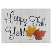 Glücklicher Fall sind Sie es Herbst Schneidebrett (Vorderseite)