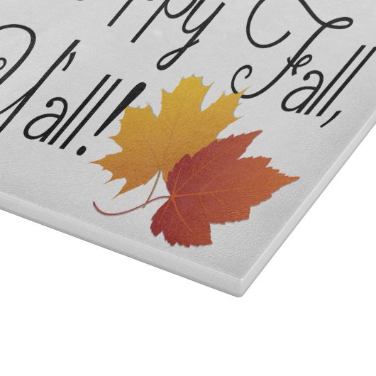 Glücklicher Fall sind Sie es Herbst Schneidebrett (Ecke)