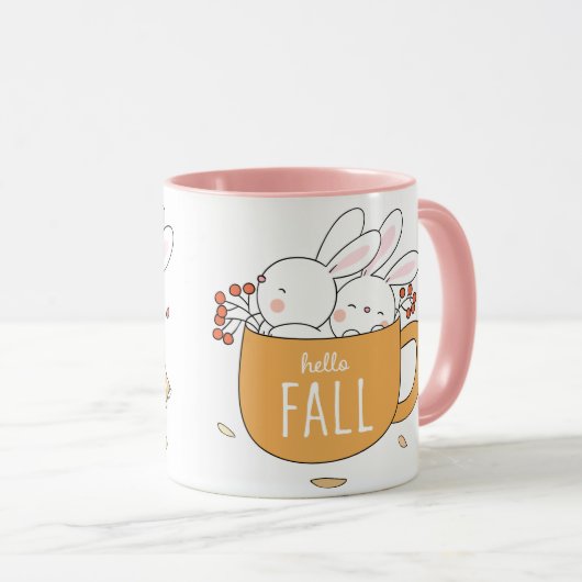 glücklicher Fall Tasse (VorderseiteRechts)