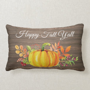 glücklicher Fall Y. alles Rustikale Wasserfarbenkü Lendenkissen