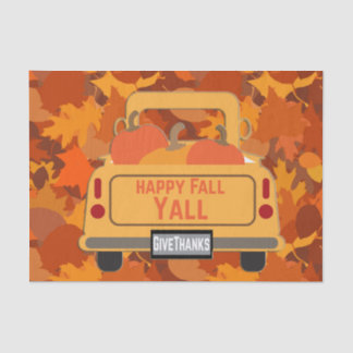 Glücklicher Fall Yall - 1 Seidenpapier