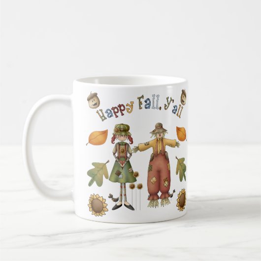 Glücklicher Fall Yall Kaffeetasse (Links)