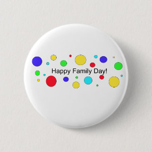 Glücklicher Familientag! Button